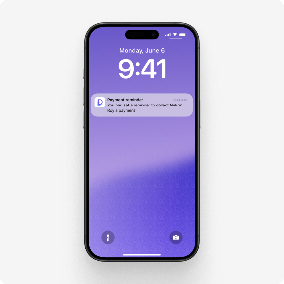 Payment Reminder - Mobile Notification